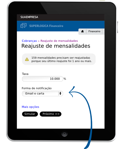 Controle de mensalidades